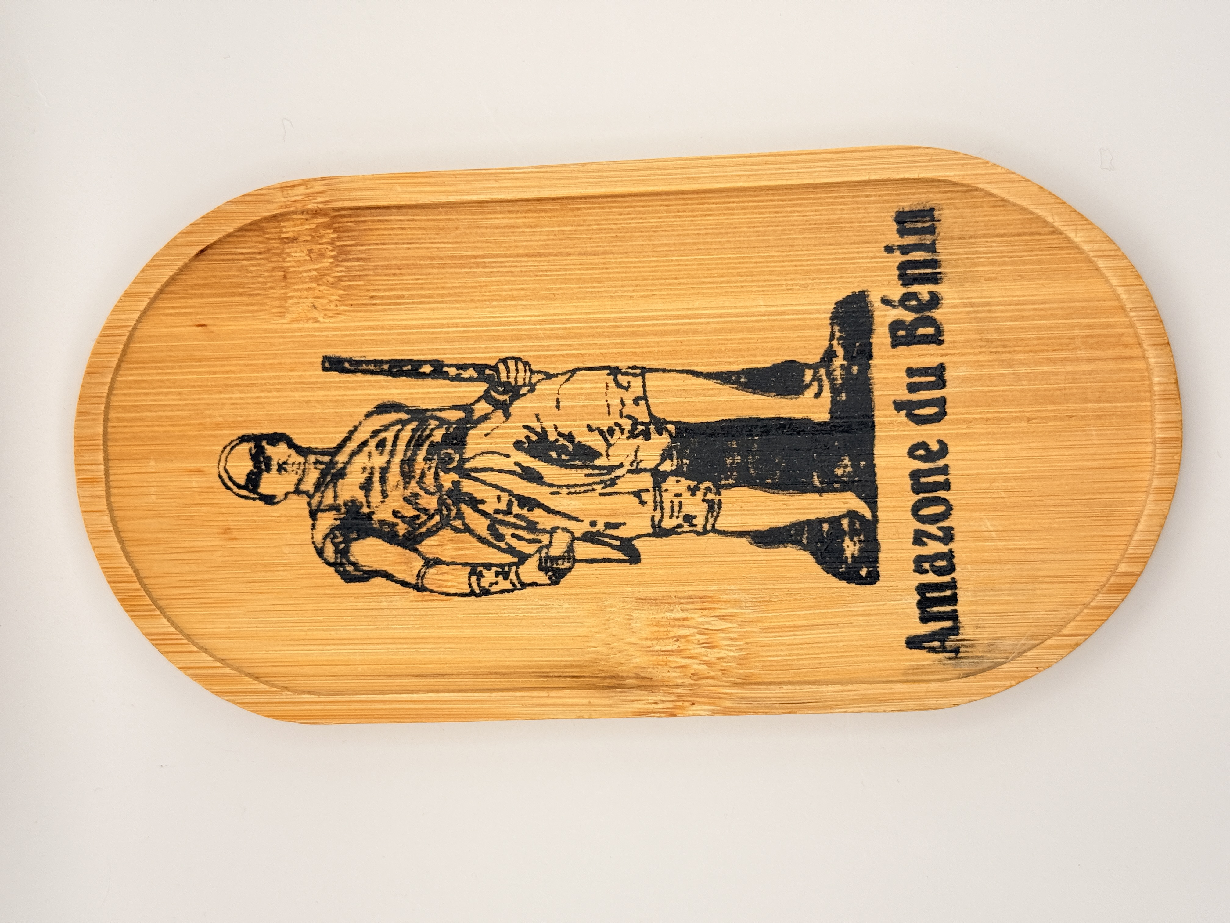 Petit Plateau Ovale - en Bambou