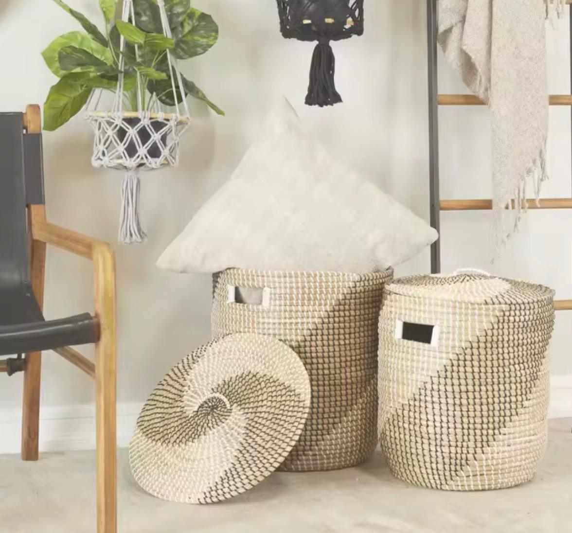 Panier de rangement avec couvercle - collection Avlékété