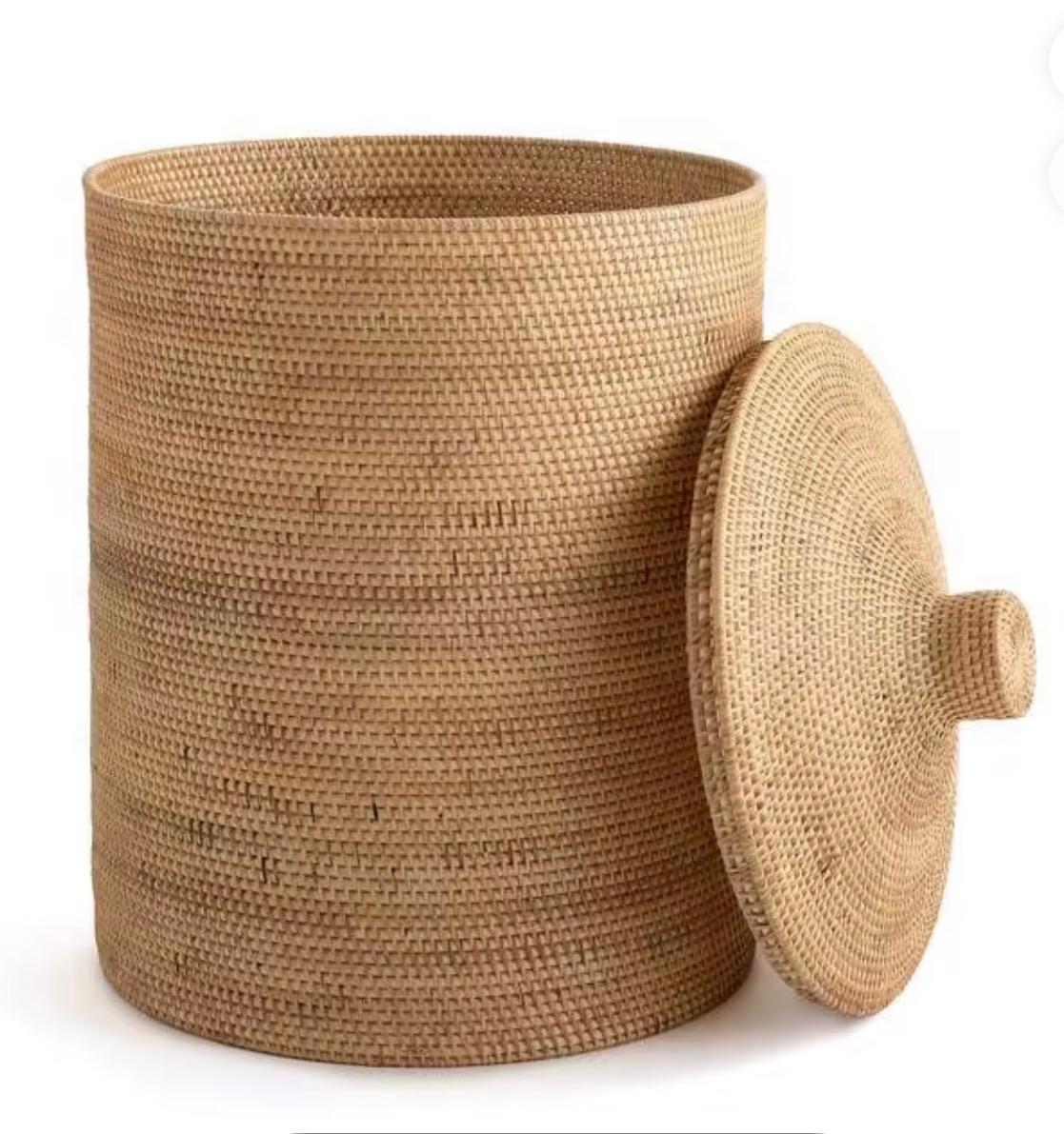 Panier de rangement avec couvercle - collection Allada